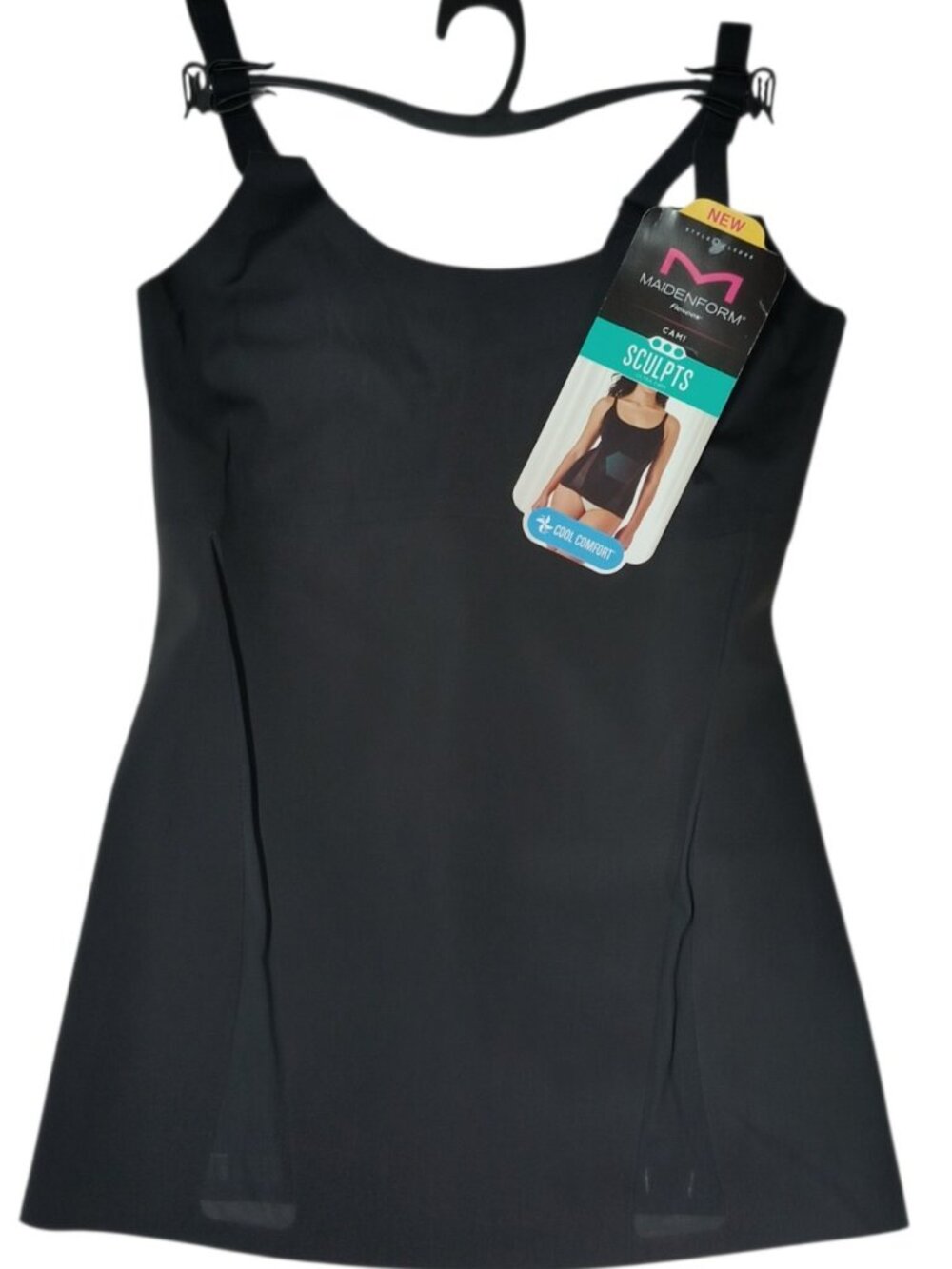 Maidenform Flexees Sculpt Ultra Firm Black Cami Tank Top Women’s Size 2XL 18-20